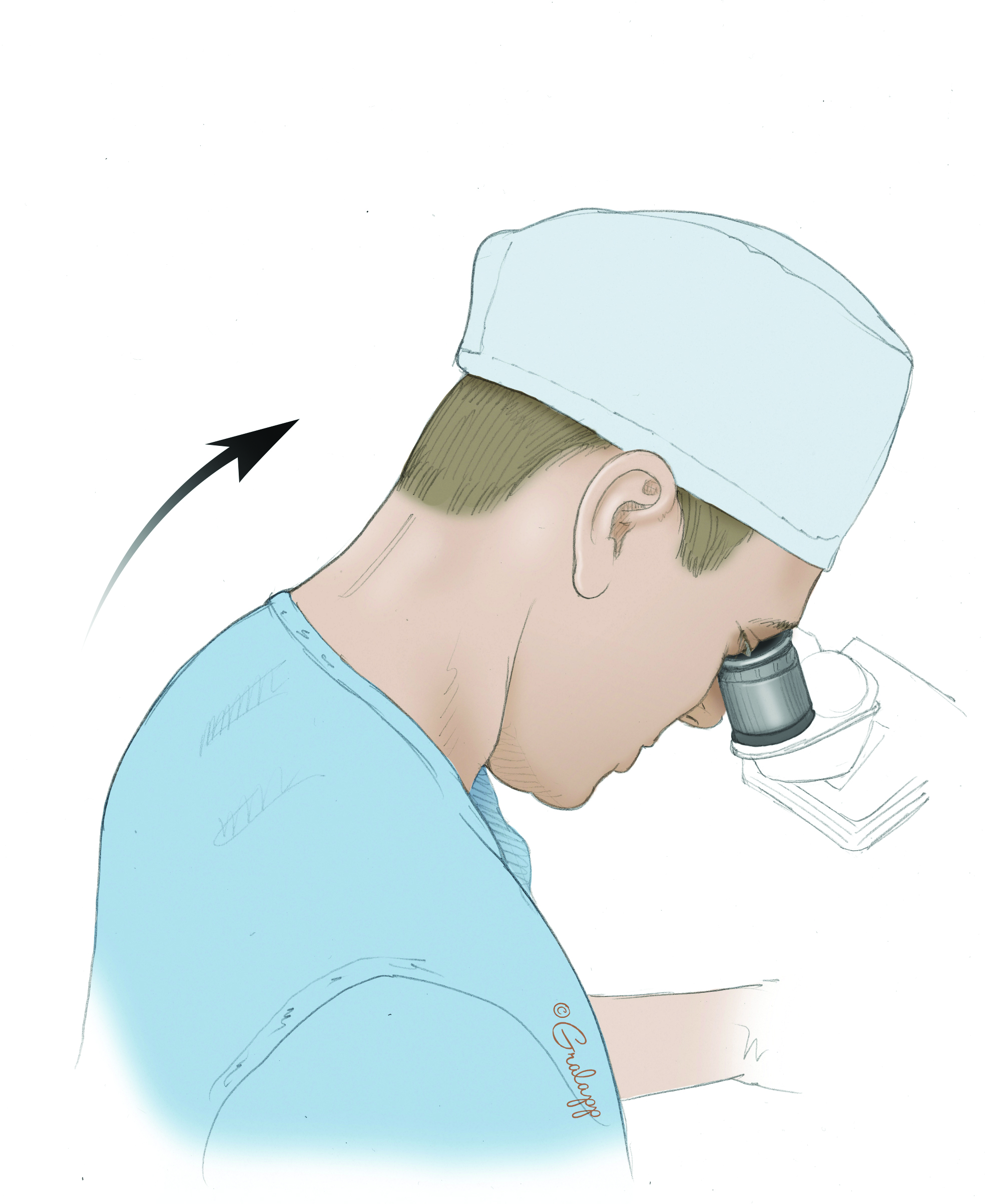 Prolonged flexion of the neck can contribute to chronic neck problems. Prolonged flexion of the neck can contribute to chronic neck problems.