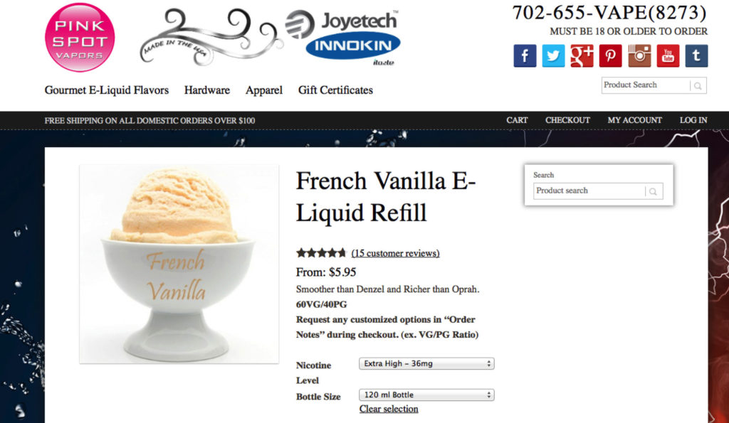 High Nicotine Flavors – img23695